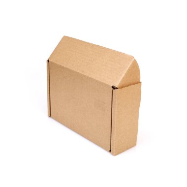 Beyaz arkaplanda izole edilmiş bir el işi kutusu