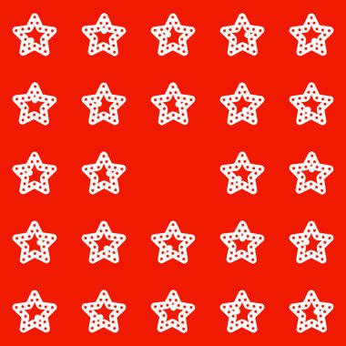 Noel yıldızlarıyla kusursuz bir düzen (Yeni Yıl))