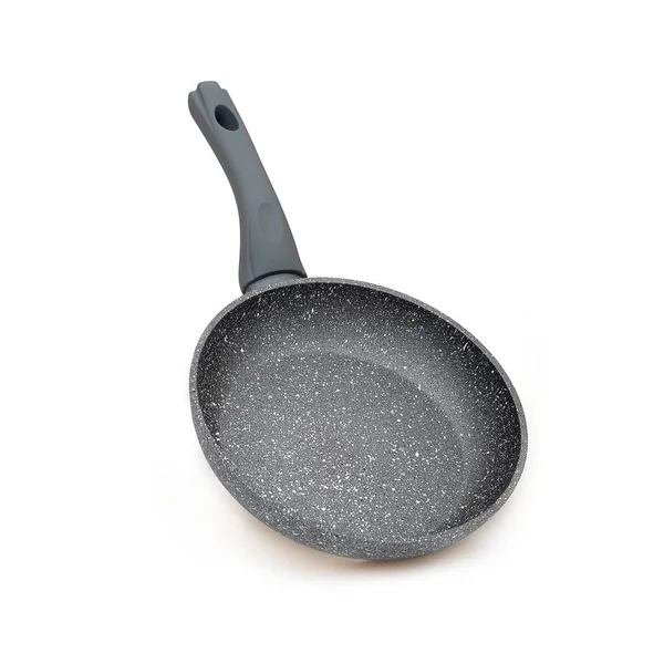 Metal Frying Pan Non Stick Coating Isolated White Background — Stock Photo, Image