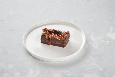 Tabakta tatlı, beton kaplama, tasarımcı için.