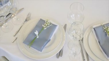 bir düğün yemeği ayar detay