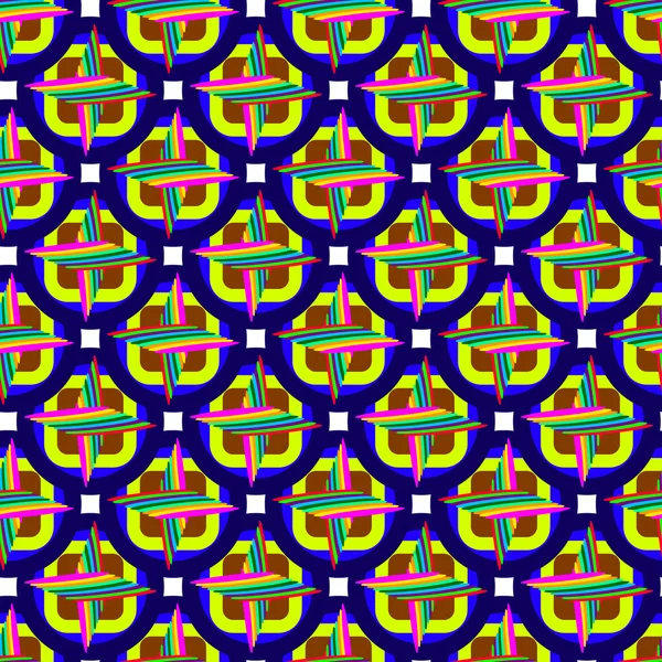 Abstrait géométrique coloré motif sans couture — Image vectorielle