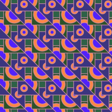 çok renkli geometrik seamless modeli