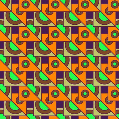 çok renkli geometrik seamless modeli