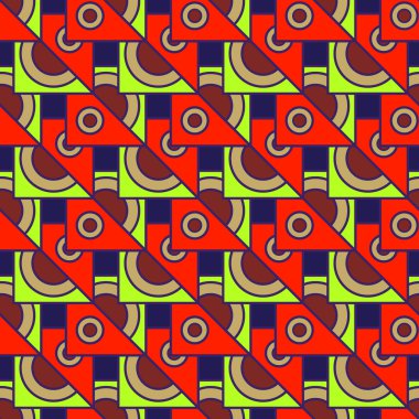 çok renkli geometrik seamless modeli