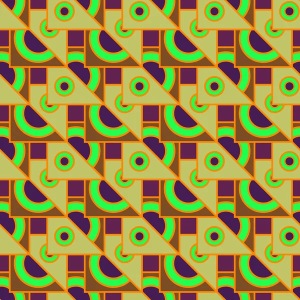 Многоцветный геометрический бесшовный рисунок — стоковый вектор