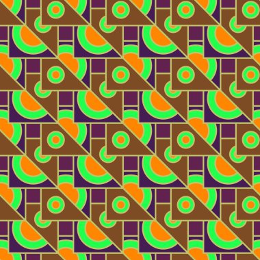 çok renkli geometrik seamless modeli