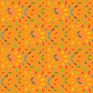 Doodles'ın deniz kabuklarını arka plan seamless modeli