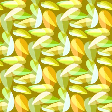 Parlak arka plan Dikişsiz desen çok renkli yapraklarda