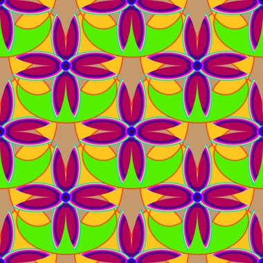 Yeni basit soyut geometrik seamless modeli ile arka plan için çiçek