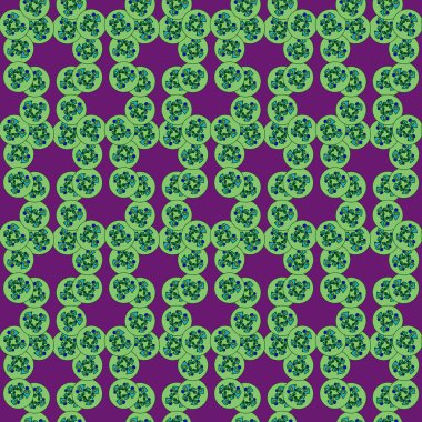 Soyut geometrik renkli seamless modeli Menekşe arka plan üzerinde