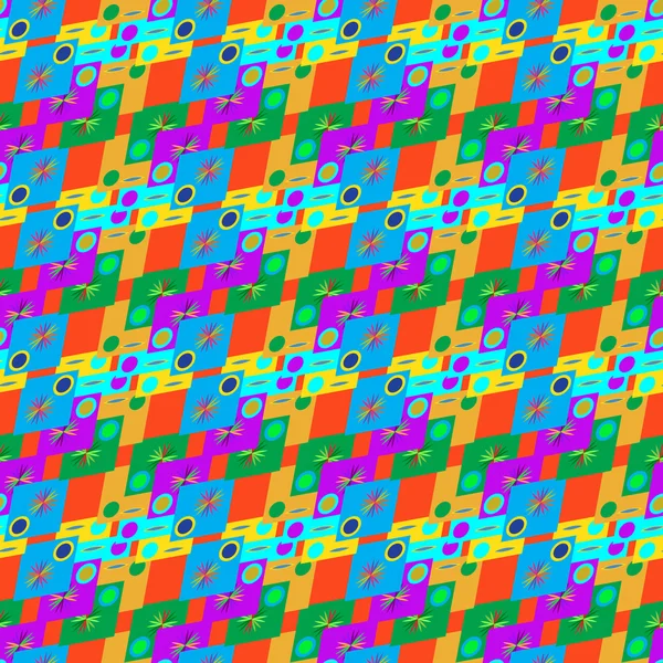 Abstrakt geometrisk sømløse mønster på en rød-orange baggrund – Stock-vektor