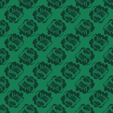 Doodles'ın deniz kabuklarını arka plan seamless modeli