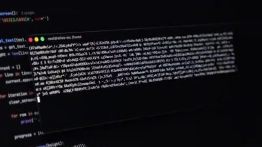 Dark view of a computer screen showing the alarming NO PRIVACY message and a visible command prompt, symbolizing cybersecurity threats, personal data risk. Zoom