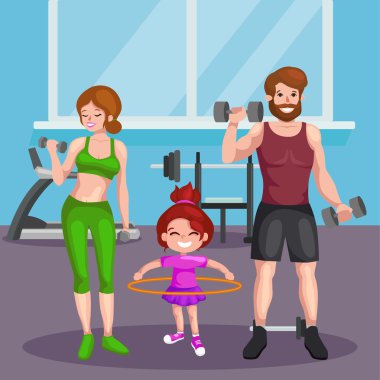 Spor aile vektör set