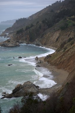 California sahil yakınındaki Big Sur, Kaliforniya