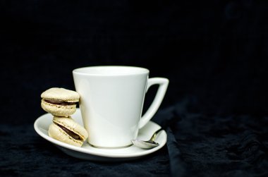 Kahve molası macaroons ile