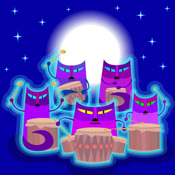 Davul Çalma kediler