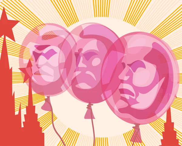 geleneksel Sovyet poster parodisi