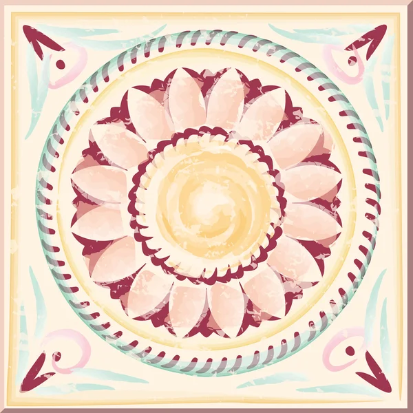 antika çini el boyalı