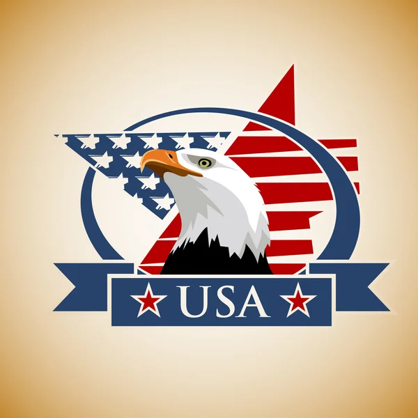 Patriotyczne etykiety Usa — Wektor stockowy