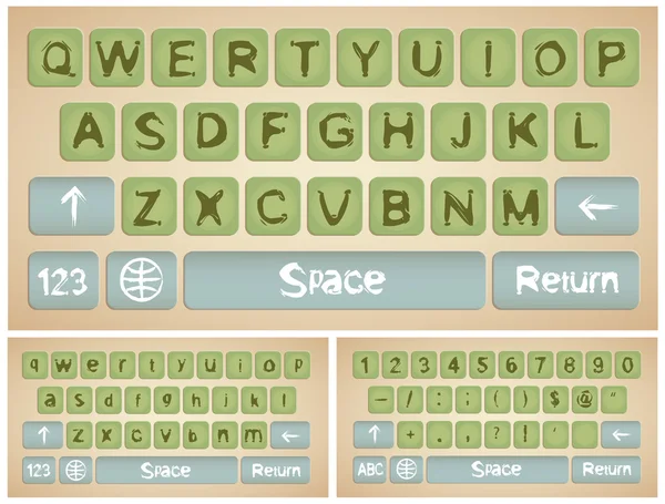 Clavier virtuel pour smartphone — Image vectorielle