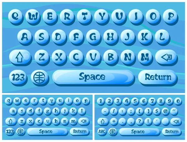 Clavier virtuel pour smartphone — Image vectorielle