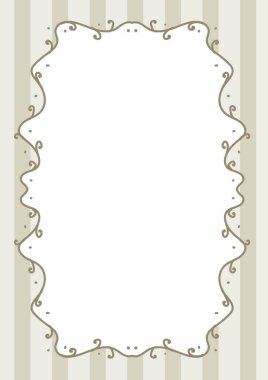 Retro Hattı Çiçek Kaprisli Estetik Altın Çerçeve