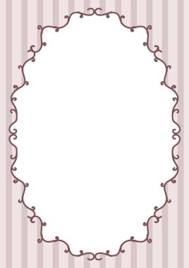 Retro Hattı Oval Çiçek Tuhaf El Çerçevesi