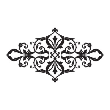 Vintage Barok çerçeve kaydırma süsleme oyma