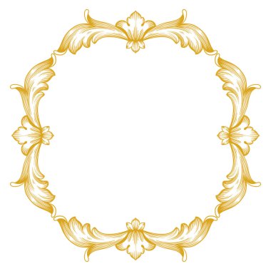 Altın Çerçeve ve Sınır tarzı. Tasarımınız için süs malzemeleri. Siyah ve beyaz. Kartpostallar için çiçek oyma süslemesi veya sosyal medya davetiyeleri.