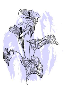 Moda renklerinde çağdaş sanat çiçekli posterler. Soyut el çiçekleri, geometrik elementleri ve vuruşları, yaprakları ve çiçekleri çizer. 