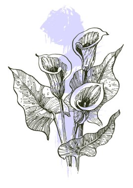 Moda renklerinde çağdaş sanat çiçekli posterler. Soyut el çiçekleri, geometrik elementleri ve vuruşları, yaprakları ve çiçekleri çizer. 