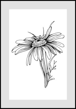 Moda renklerinde çağdaş sanat çiçekli posterler. Soyut el çiçekleri, geometrik elementleri ve vuruşları, yaprakları ve çiçekleri çizer. 