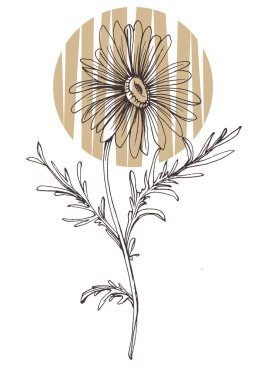 Moda renklerinde çağdaş sanat çiçekli posterler. Soyut el çiçekleri, geometrik elementleri ve vuruşları, yaprakları ve çiçekleri çizer. 