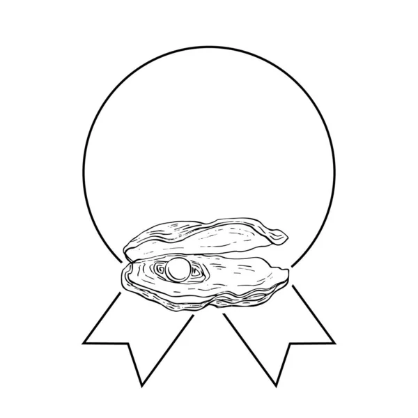 Χειροποίητο Λογότυπο Πλαίσιο Περίγραμμα Στοιχείο Προώθησης Πρότυπο Εμβλήματος Μάρκας Μινιμαλιστικό — Διανυσματικό Αρχείο