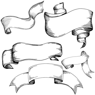 El yapımı kurdeleler eski moda. Tebrik kartları, pankartlar, davetiyeler için tasarım ögesi. 