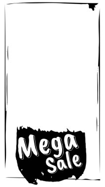 Mobile banner for online shopping. Ad or promo. Shopping concept. Promotion price label for black Friday and other marketing promotional materials