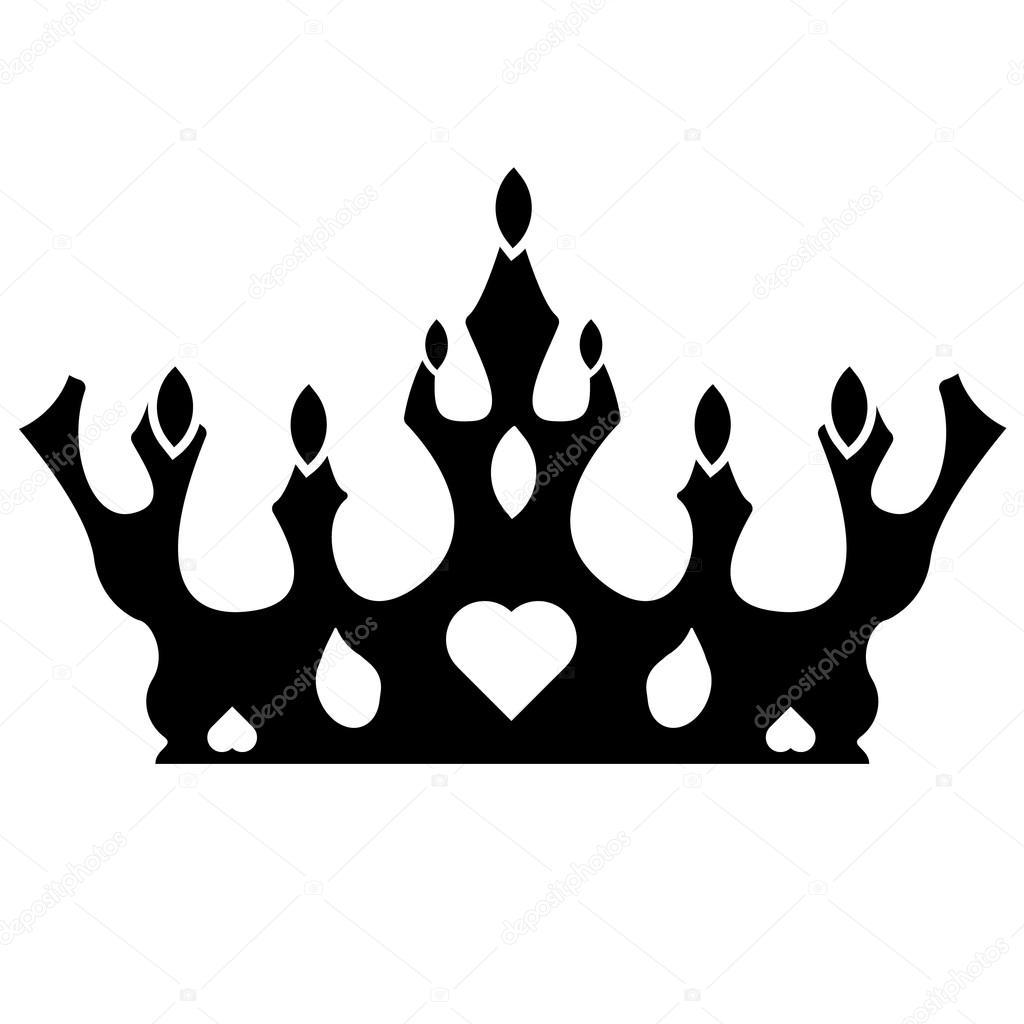 Download Silhouette symbol royal king Crown. Illustration and ...