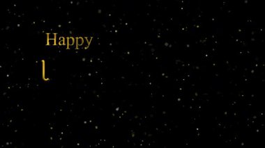 Koyu yıldızlı arka planda zarif bir Mutlu Evlilik Yıldönümü tipografisi. Kutlama kartları, romantik selamlar ya da dijital davetiyeler için parlak harfler..