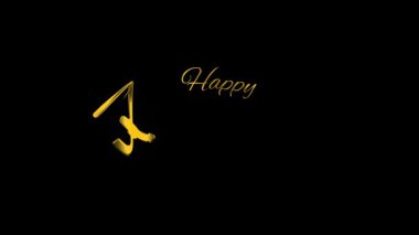 Altın Mutlu Hanuka kutlamaları, zarif metalik harflerle ve cömert fotokopi alanlarıyla, mevsimlik kartlar, festival grafikleri ve tatil promosyonları için ideal..