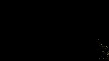 Derin siyah bir arkaplan üzerine dağılmış sayısız küçük sarı noktaların soyut deseni, örtüler, grafik tasarımı ve cömert kopya alanı olan arka planlar için ideal minimum parlama efekti yaratıyor..