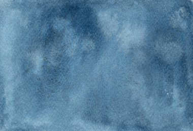 Denim mavisi suluboya, donanma tonuyla desenli arka plan. El çizimi soyut boya, yumuşak granülasyon ve kağıt hissi. Kartvizit şablonu veya yaratıcı poster tasarımı için uygun.