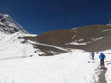 Himalayalar'da trekking.