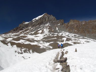 Himalayalar'da trekking.