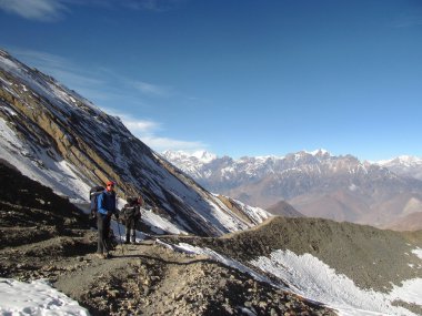 Himalayalar'da trekking.