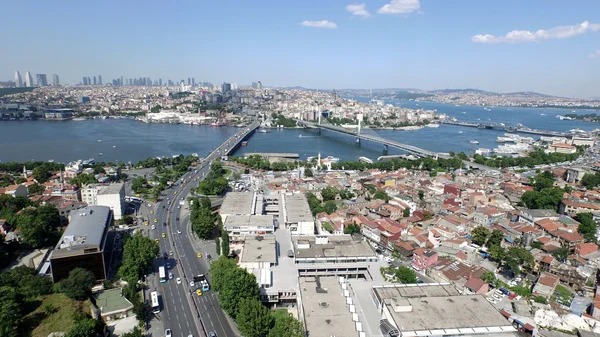 Воздушный вид на istanbul города, индейка — стоковое фото