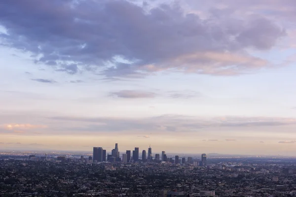 Luchtfoto van de Los Angeles city, California, Verenigde Staten — Stockfoto