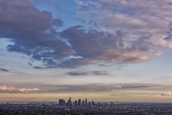 Вид с воздуха на город Лос-Анджелес, Калифорния, США — стоковое фото