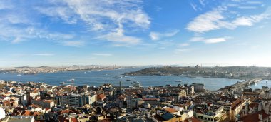Istanbul ve Boğaz'ın havadan görünümü